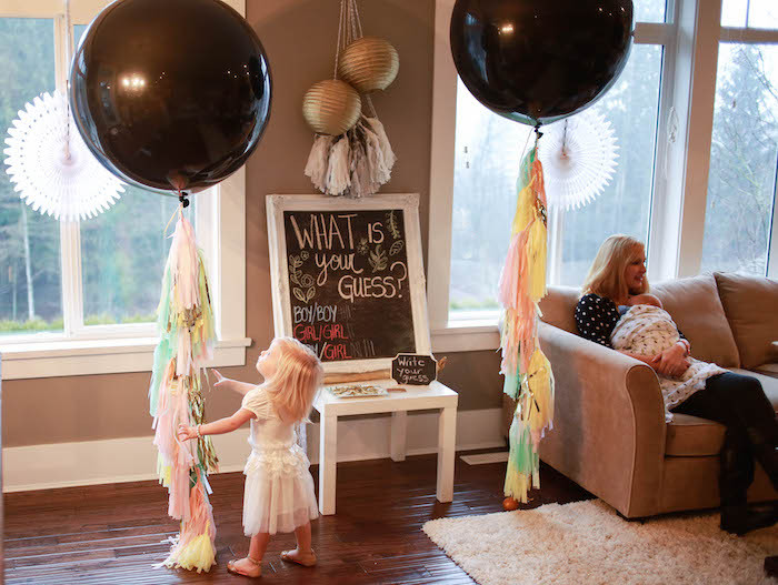 Twin Gender Reveal Party Ideas
 Kara s Party Ideas Boho Inspired Twins Gender Reveal Party