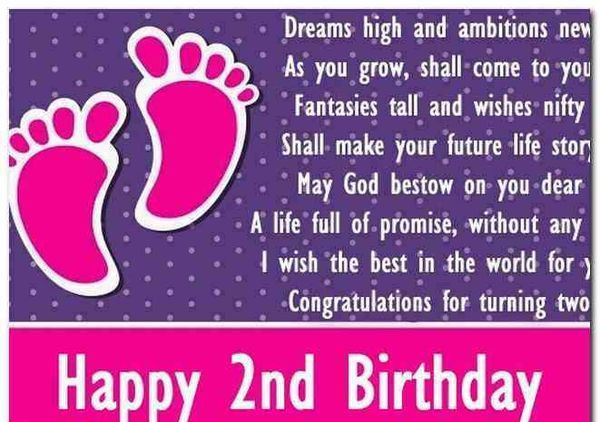 Two Years Old Birthday Quotes
 Happy 2nd Birthday Quotes