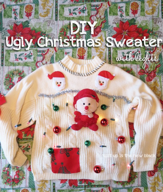 Ugly Christmas Sweater DIY
 15 Do It Yourself Ugly Christmas Sweaters Oh My Creative