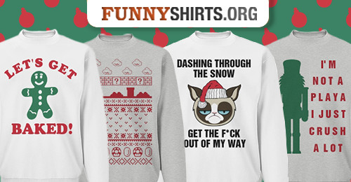 Ugly Christmas Sweater Quotes
 The Top Ten Funniest Ugly Christmas Sweaters FunnyShirts