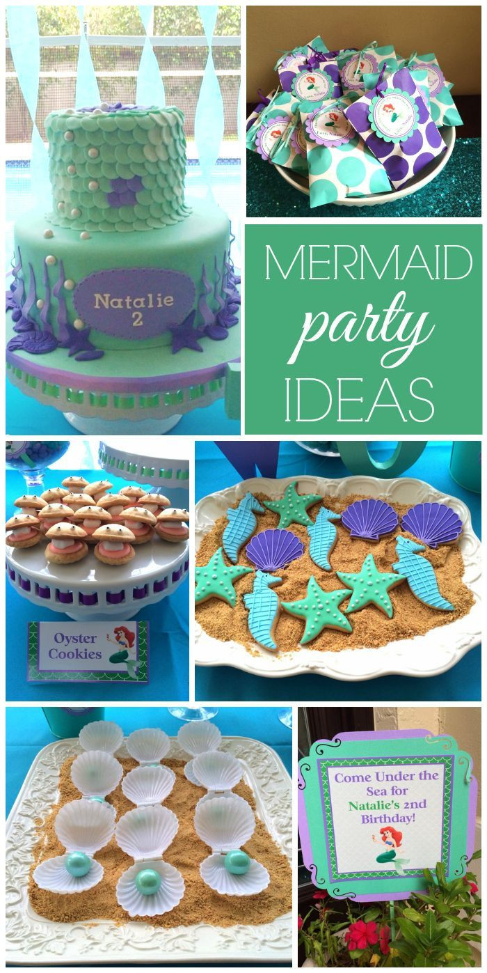 Under The Sea Mermaid Party Ideas
 Ariel Mermaid party Birthday "Ariel Under the Sea 2nd