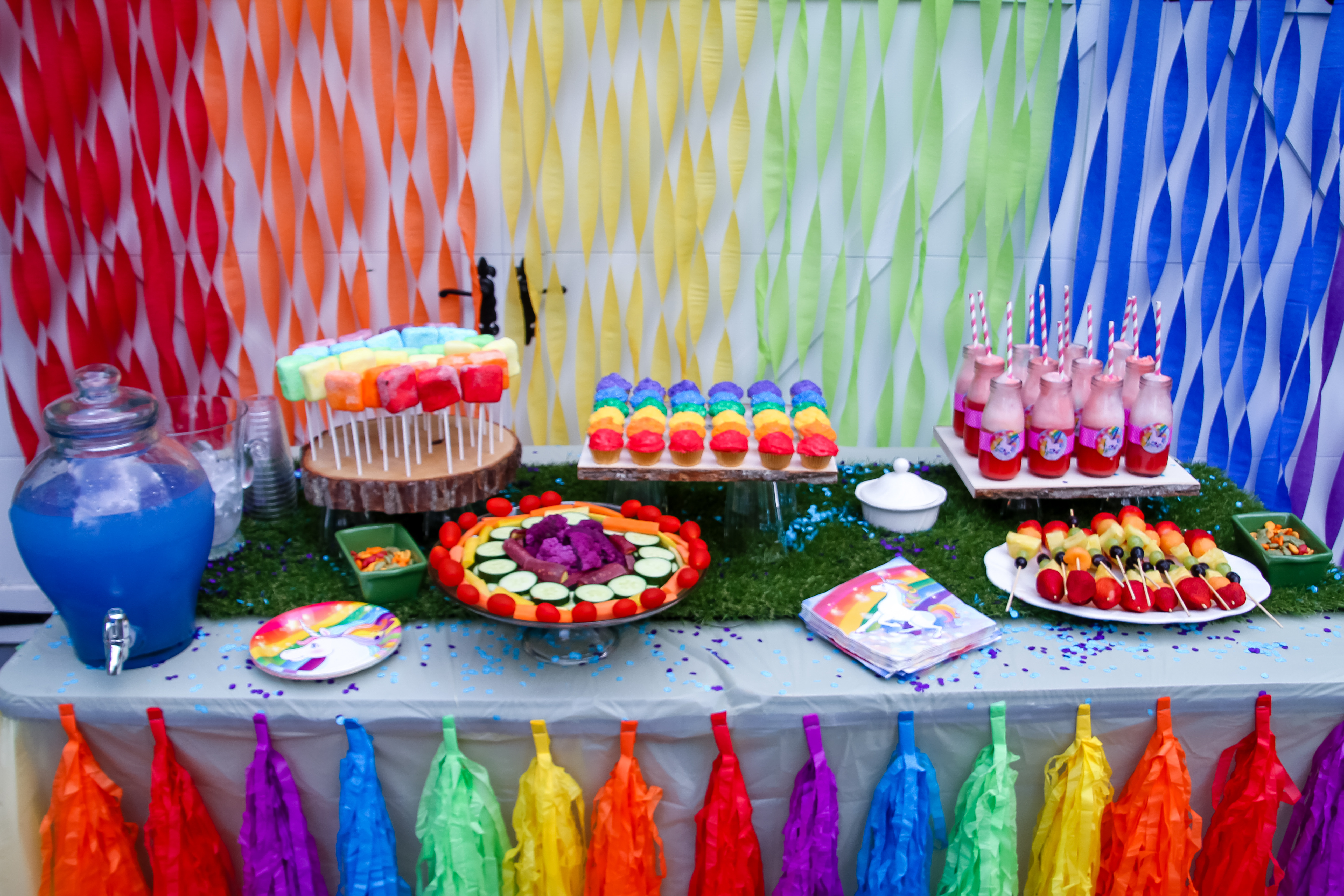 Unicorn And Rainbow Birthday Party Ideas
 Unicorn Rainbow birthday Party