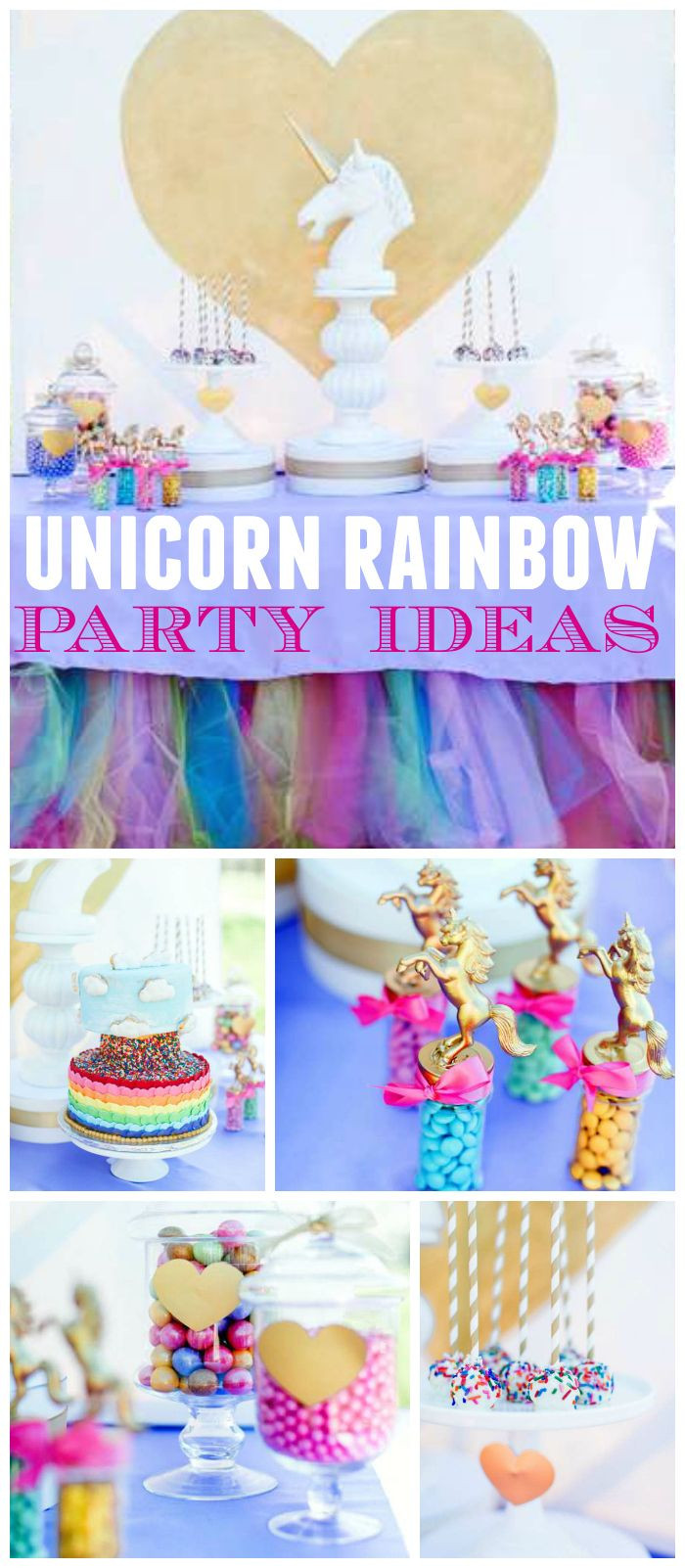 Unicorn And Rainbow Birthday Party Ideas
 77 best images about Gwen s first birthday on Pinterest
