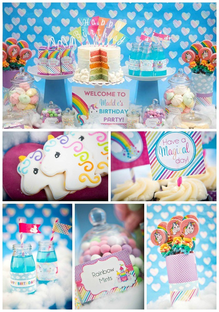 Unicorn And Rainbow Birthday Party Ideas
 Rainbow Unicorn Party B Lovely Events