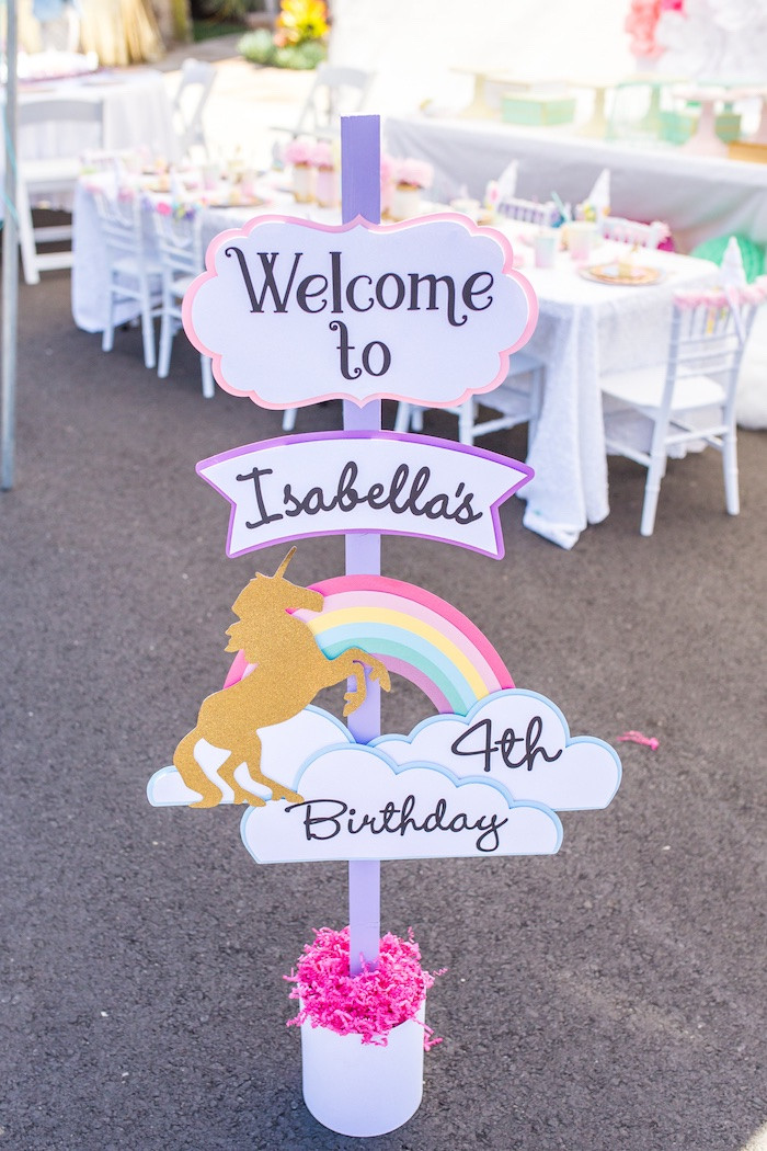Unicorn And Rainbow Birthday Party Ideas
 Kara s Party Ideas Magical Unicorn Birthday Party