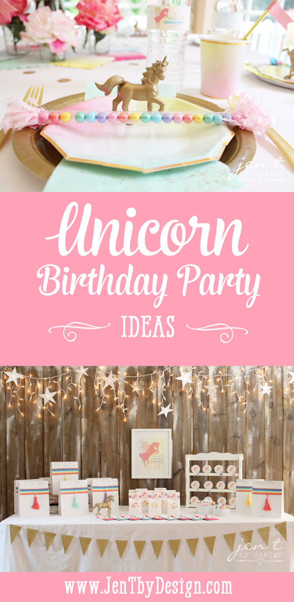 Unicorn Bday Party Ideas
 Unicorn Birthday Party Ideas — Jen T by Design