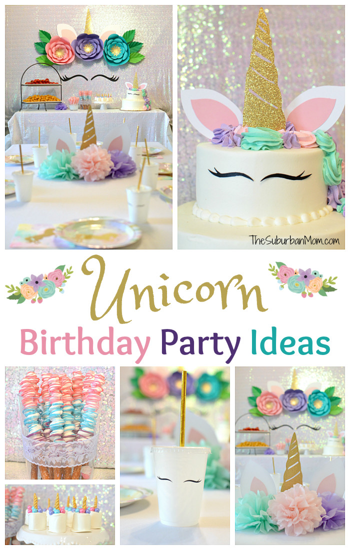 Unicorn Bday Party Ideas
 Unicorn Birthday Party Ideas Food Decorations