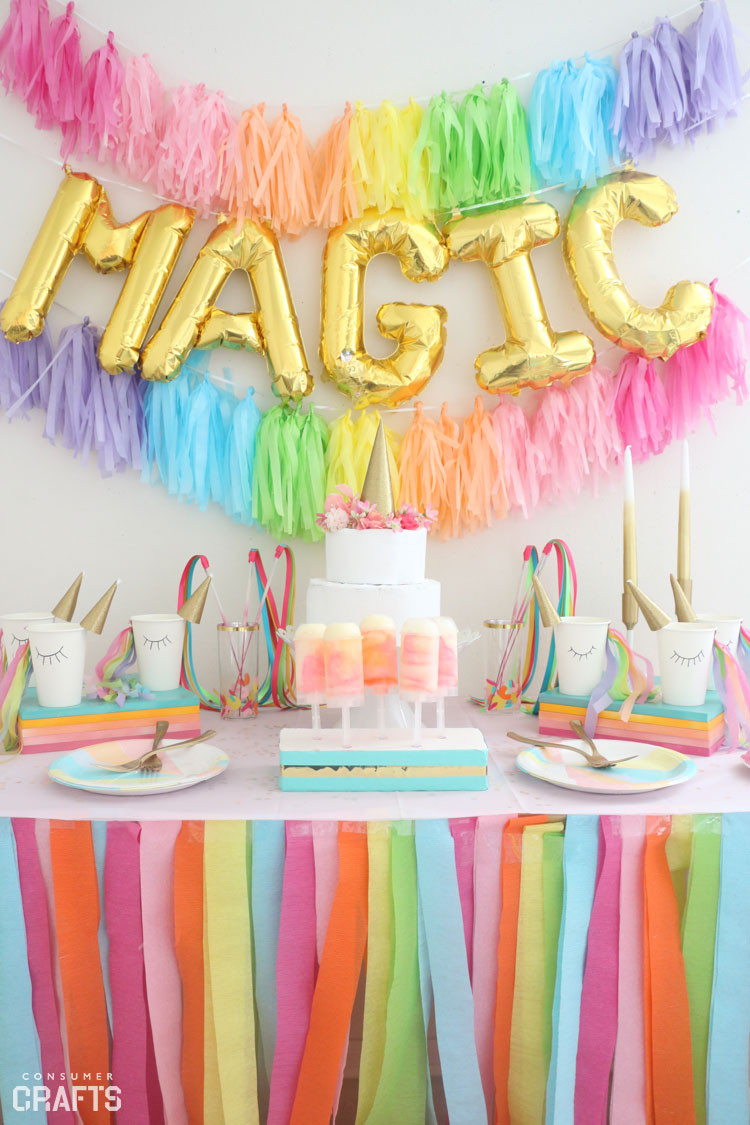 Unicorn Birthday Party Ideas Diy
 DIY Unicorn Party Cups Step by Step Consumer Crafts