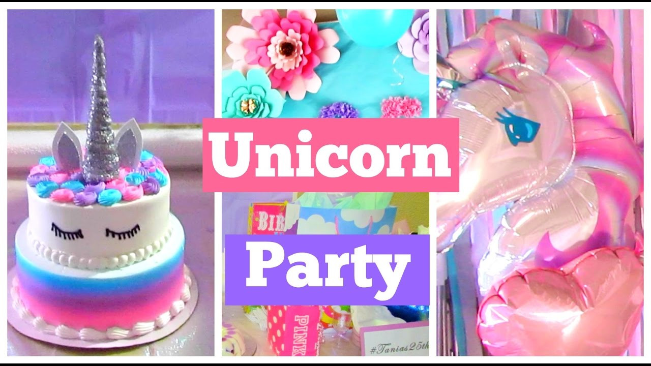 Unicorn Birthday Party Ideas Diy
 My Unicorn Birthday DIY Cake Decorations