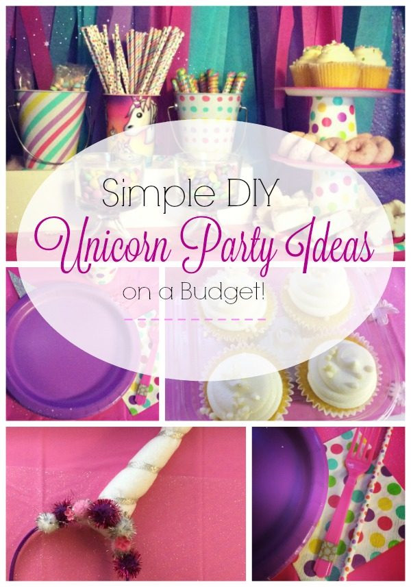 Unicorn Birthday Party Ideas Diy
 Simple DIY Unicorn Party Ideas
