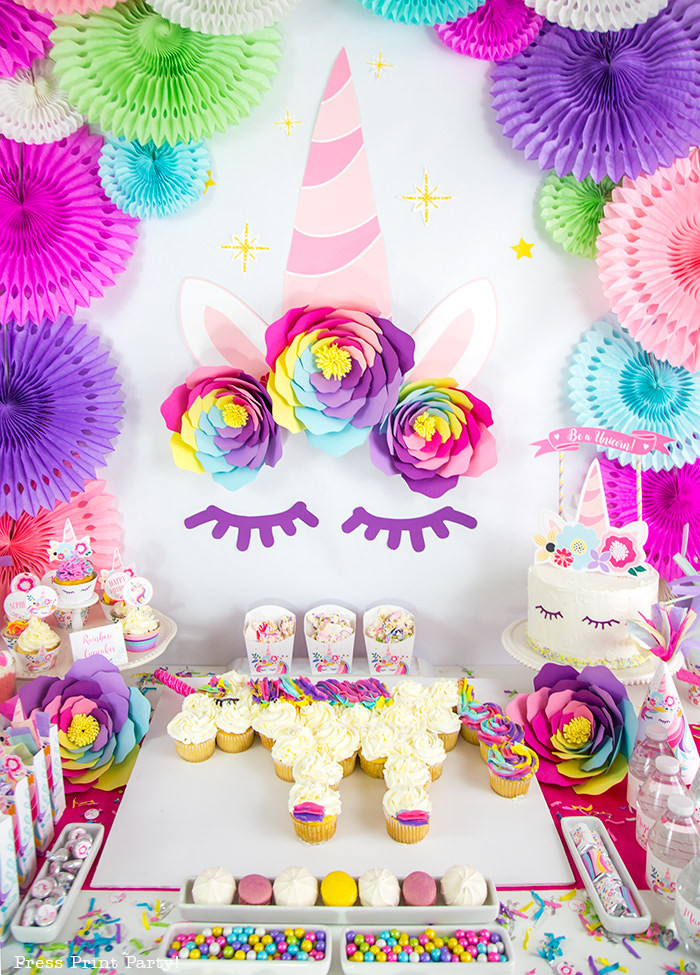 Unicorn Birthday Party Ideas Diy
 Truly Magical Unicorn Birthday Party Decorations DIY