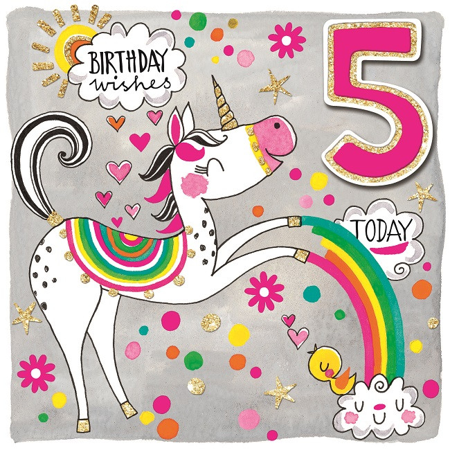 Unicorn Birthday Wishes
 Party Camel Scribbles Age 5 Girl Unicorn