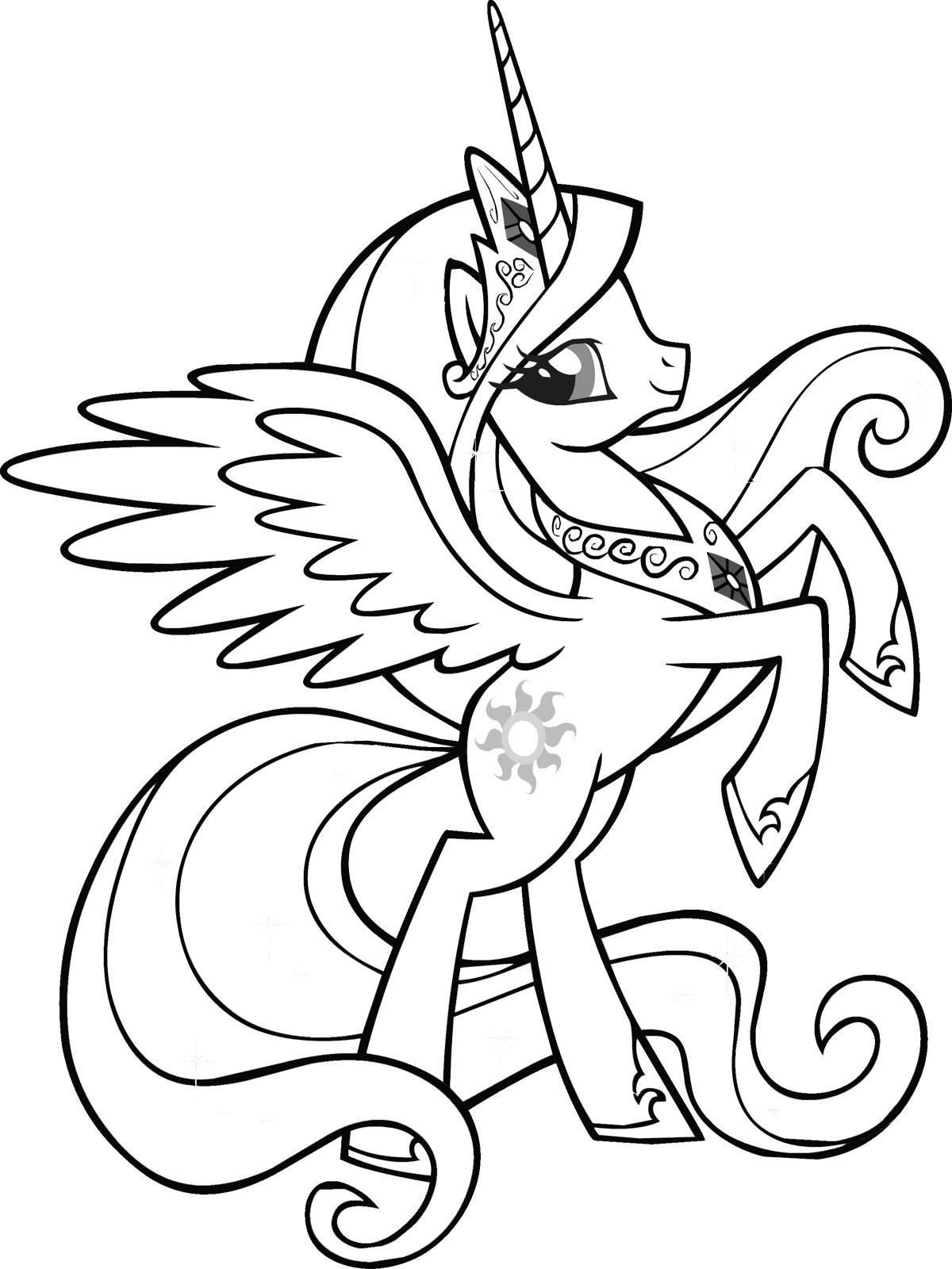 Unicorn Girl Coloring Pages
 Unicorn Coloring Pages For M Pinterest