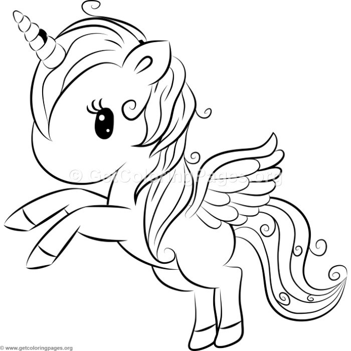 Unicorn Girl Coloring Pages
 Cute Unicorn 6 Coloring Pages – GetColoringPages