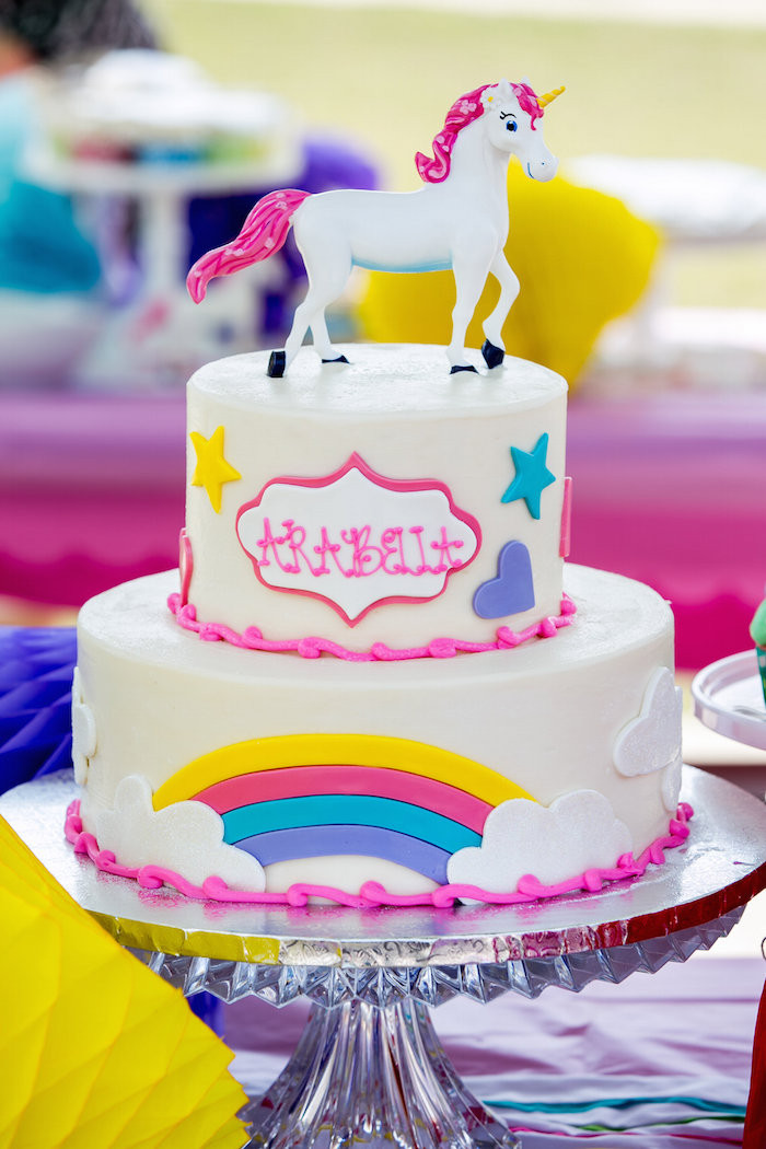 Unicorn Ideas For Party
 Kara s Party Ideas Rainbow Unicorn Birthday Party