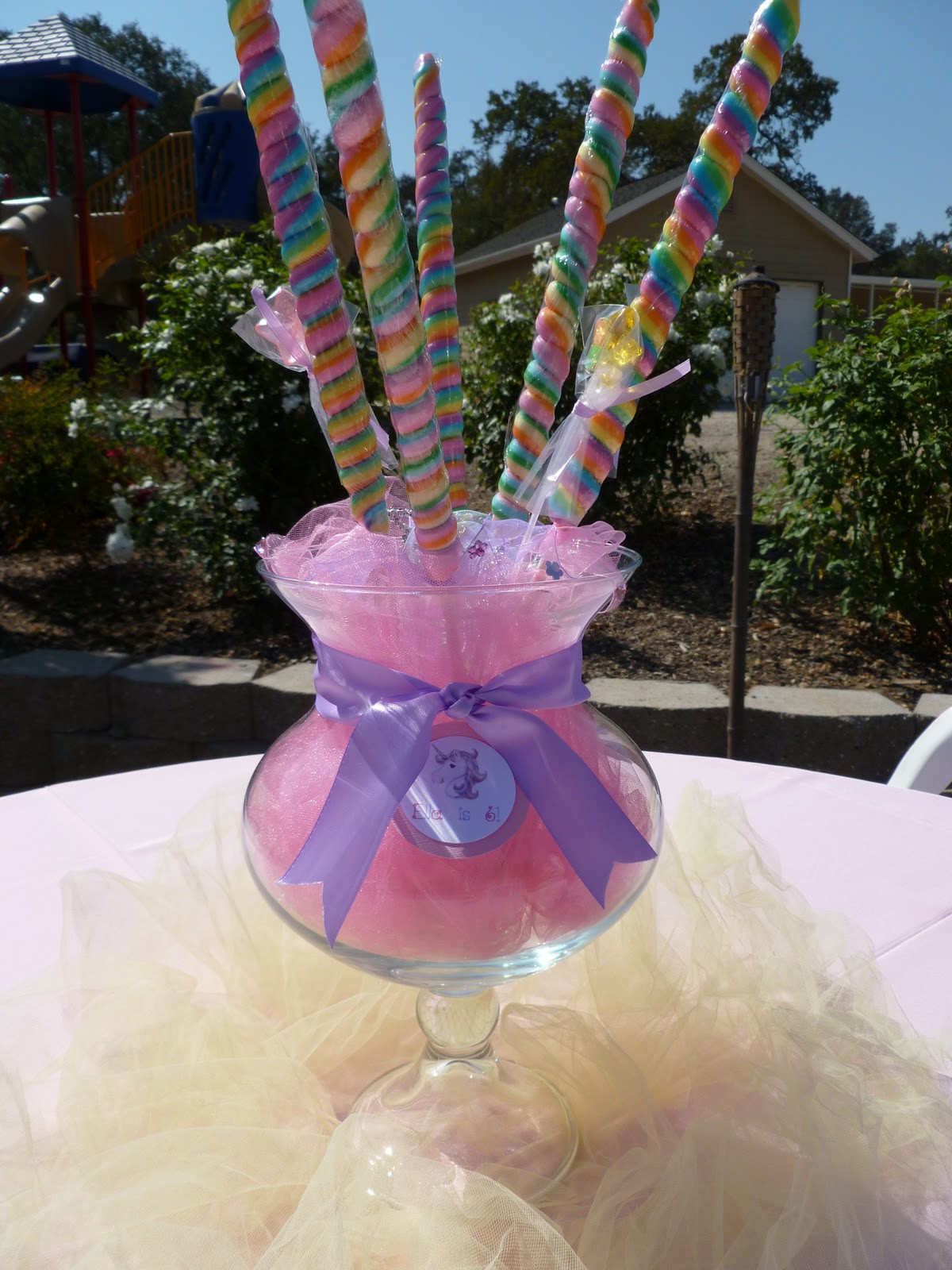 Unicorn Party Centerpiece Ideas
 Spoonful of Sugar Custom Candy Buffets September 2010