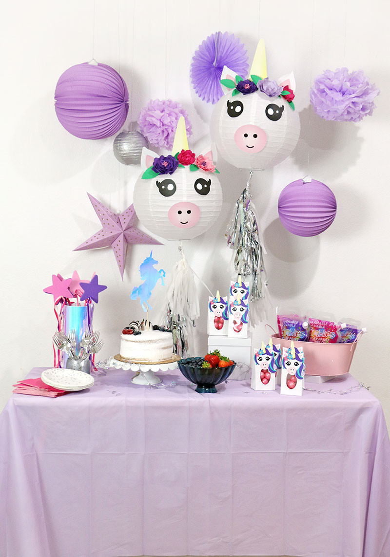 Unicorn Party Decoration Ideas
 A Cute and Colorful DIY Unicorn Party with Goblies Paint