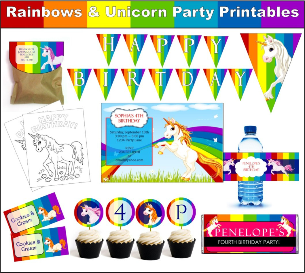 Unicorn Party Game Ideas
 Rainbow and Unicorn Party Game Ideas