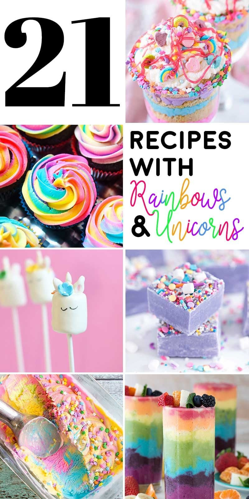 Unicorn Party Ideas Food
 21 Recipes with Rainbows and Unicorns Homemade Hooplah