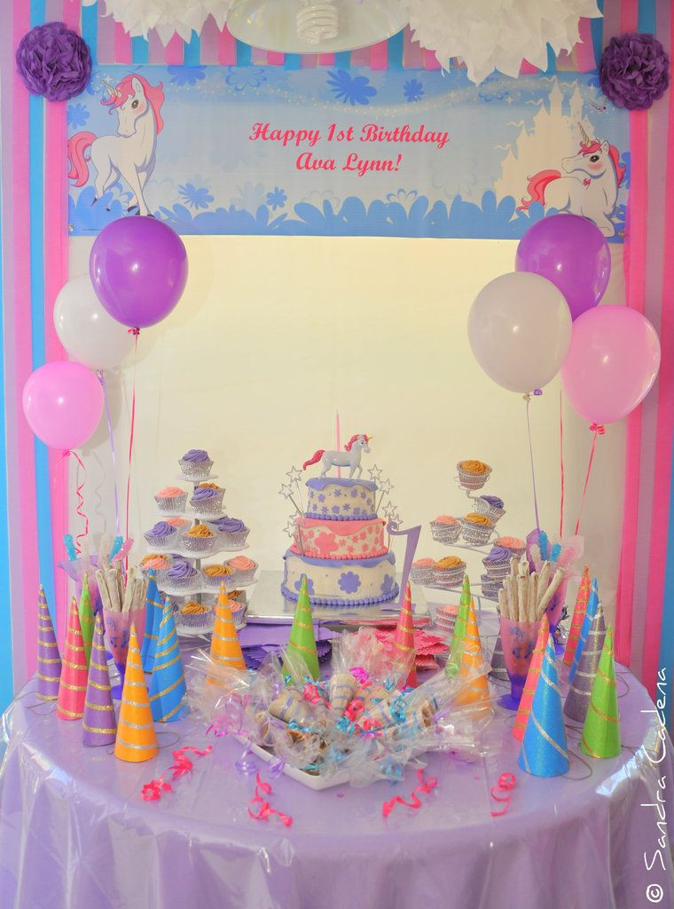 Unicorn Party Table Ideas
 Unicorn Party Dessert Table Girl Party