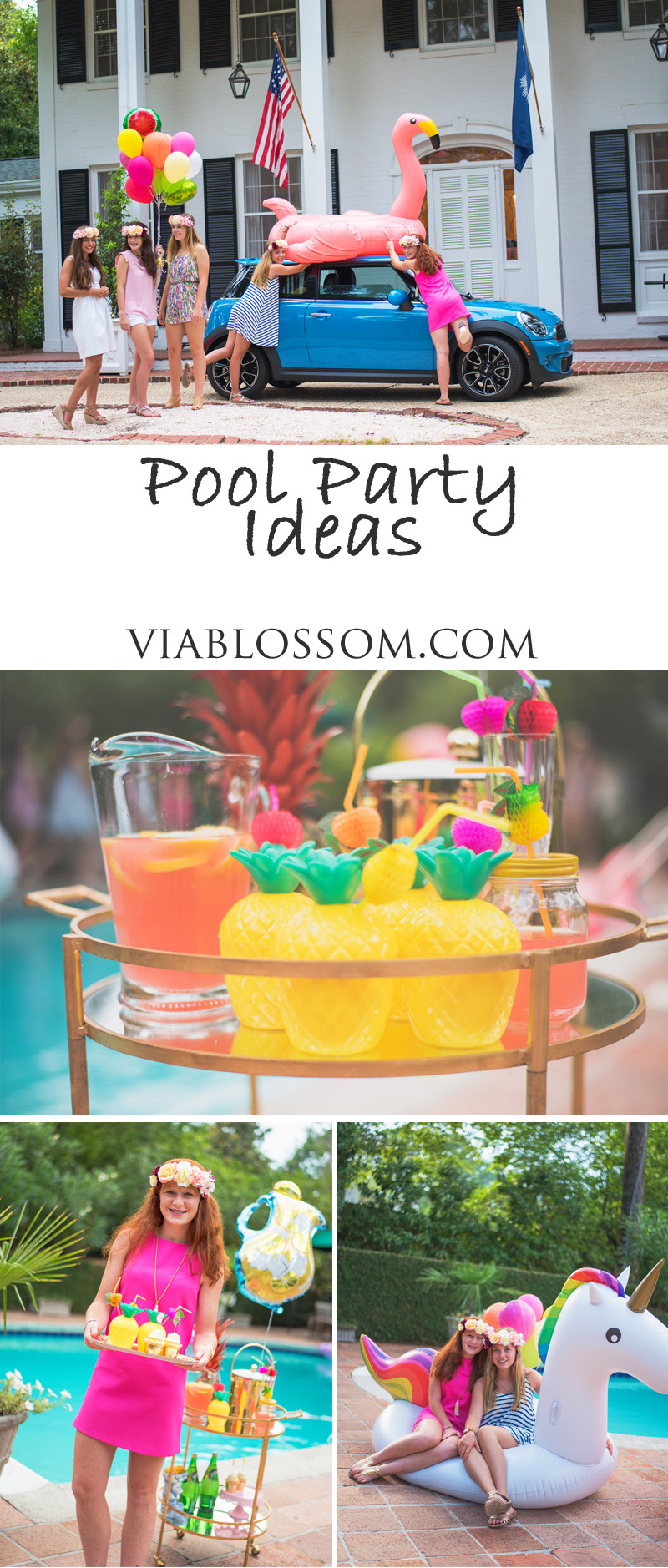 Unicorn Pool Party Ideas
 Pool Party Ideas Via Blossom