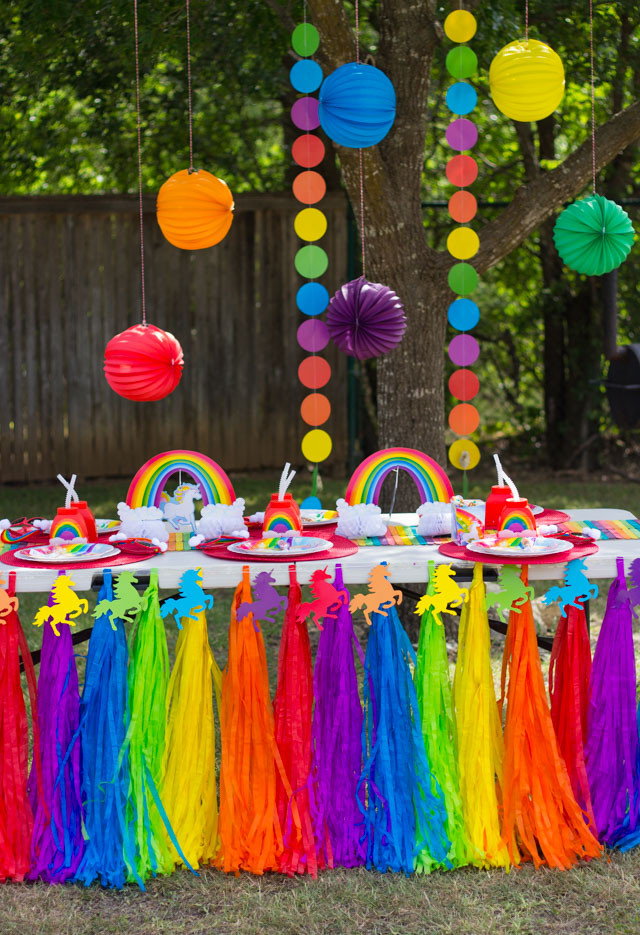 Unicorn Pool Party Ideas
 Hazel s Rainbow Unicorn Birthday Party