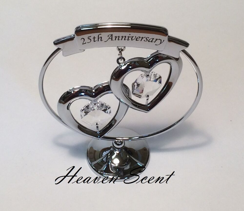Unique 25Th Anniversary Gift Ideas
 25th Silver Wedding Anniversary Gift Ideas with Swarovski