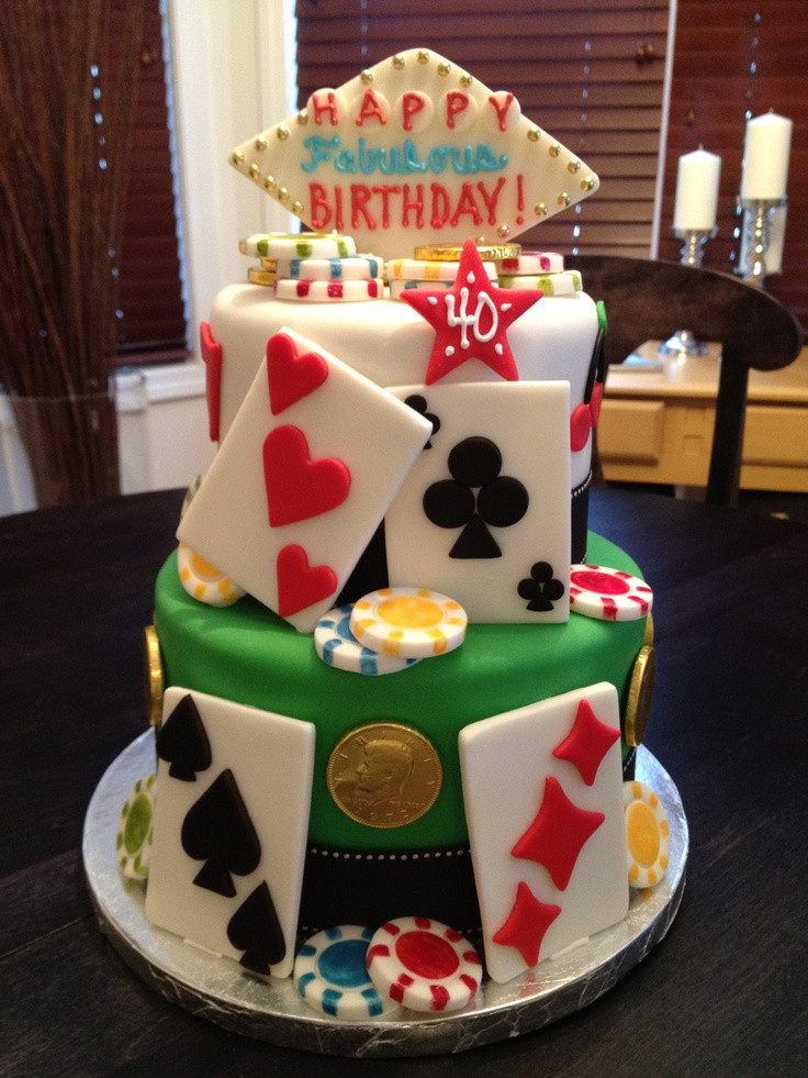 Unique Birthday Cake
 278 best Casino Party Ideas images on Pinterest