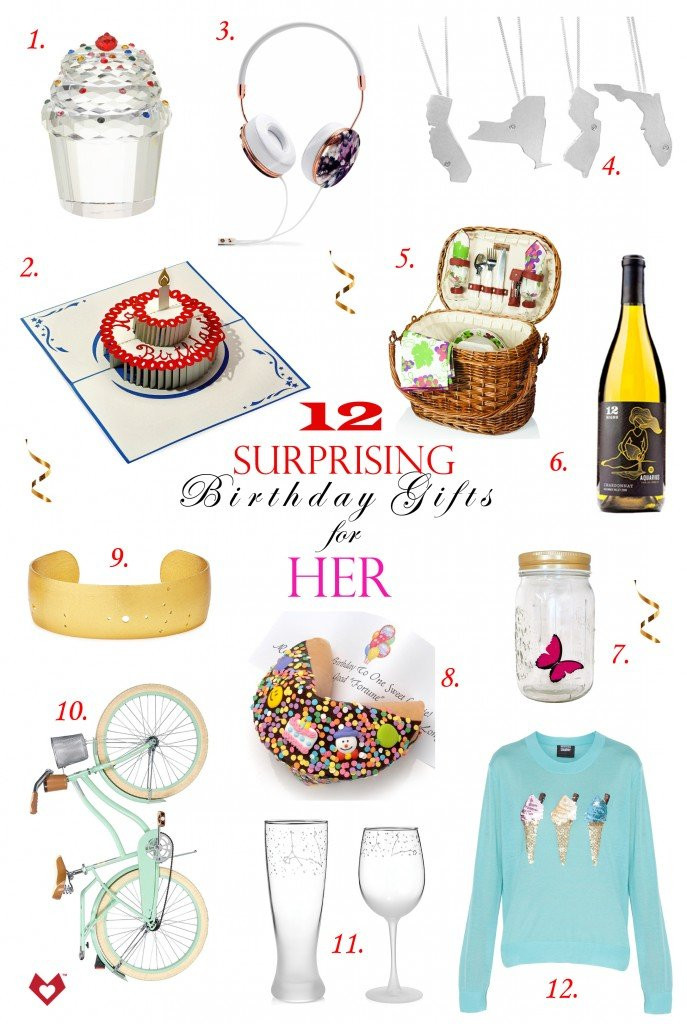 Unique Birthday Gifts For Her Ideas
 12 Surprising Birthday Gifts for Her Lovepop