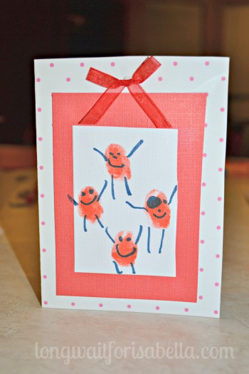Valentine Cards Craft For Preschool
 Preschool Fun Thumbprint Valentines Long Wait For Isabella