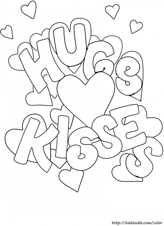 Valentine Coloring Pages For Girls
 Free printable Valentine s Day coloring page from KDDoodle