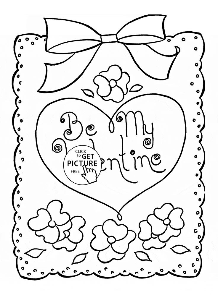 Valentine Coloring Pages For Girls
 12 best Hearts coloring pages images on Pinterest