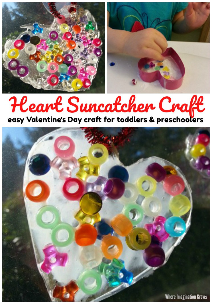 Valentine Day Crafts For Preschoolers Easy
 Valentine s Day Heart Suncatcher Craft Where Imagination