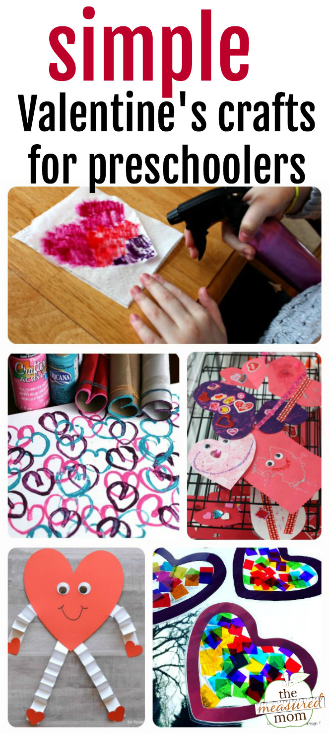 Valentine Day Crafts For Preschoolers Easy
 Easy Valentine crafts for preschoolers The Measured Mom