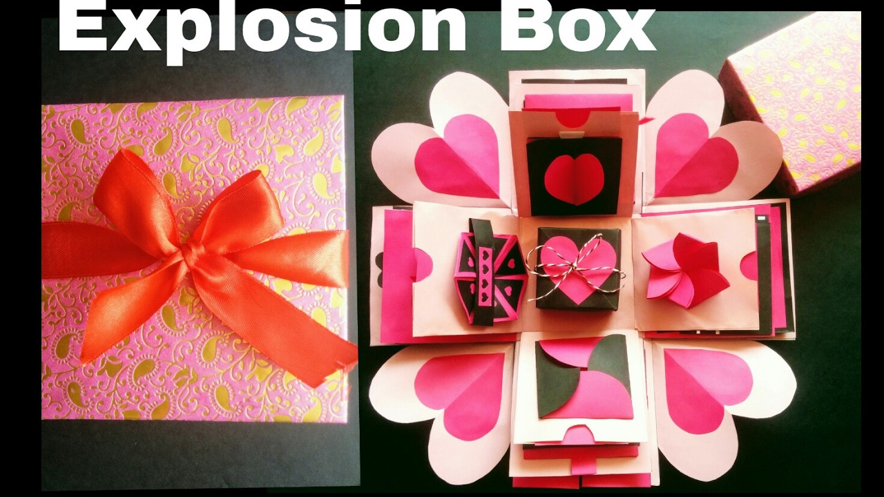 Valentine Gift Box Ideas
 Explosion Box DIY