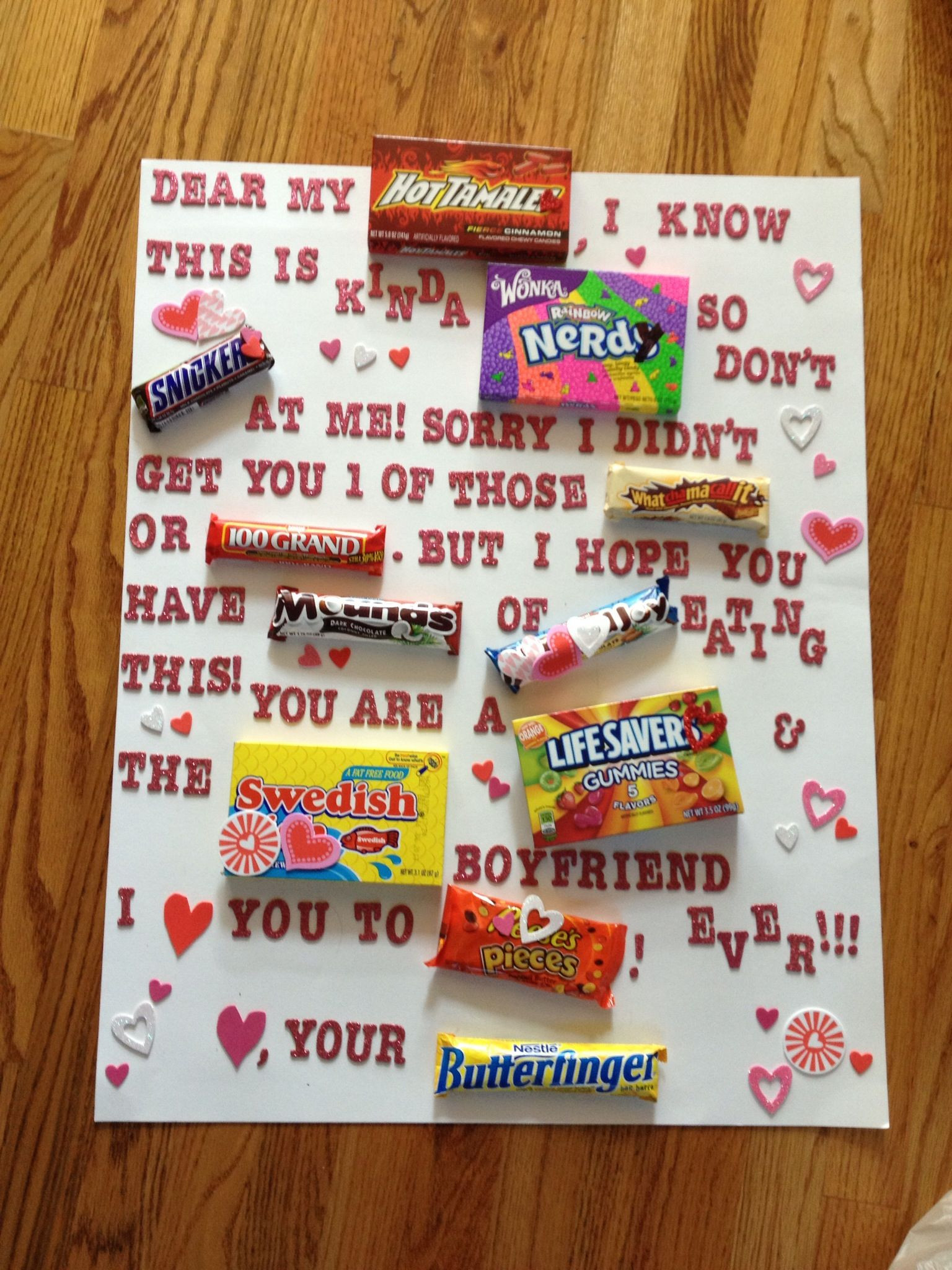 Valentine Gift Ideas For Boyfriends
 What I made my boyfriend for Valentines day