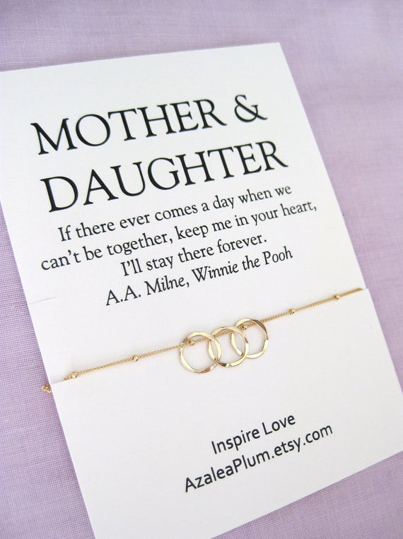 Valentine Gift Ideas For Daughter
 Mother Daughter Necklace Valentines Gift for Mom Mom