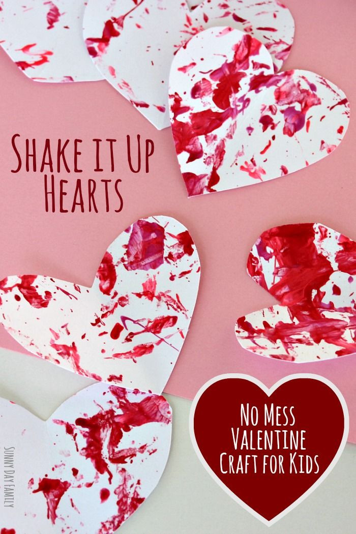 Valentine'S Day Craft Ideas For Toddlers
 Shake It Up Hearts No Mess Valentine Craft for