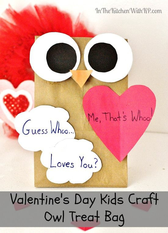 Valentine'S Day Craft Ideas For Toddlers
 Homemade Owl Gift Bag Kid Craft for Valentine’s Day