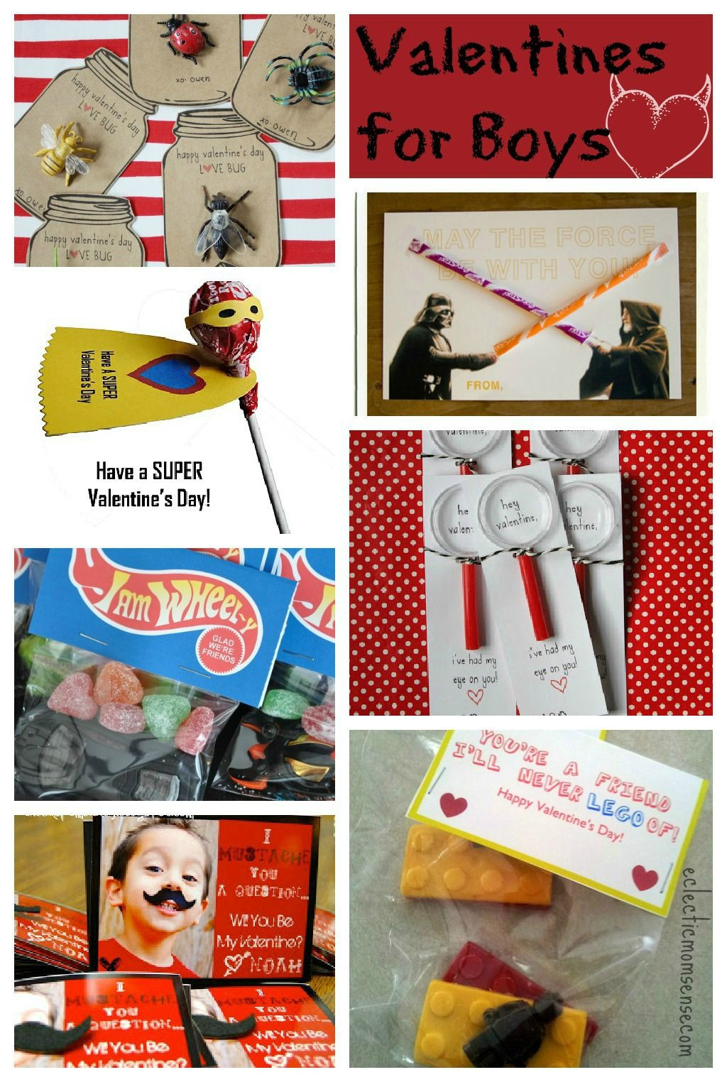 Valentine'S Day Gift Ideas For Boys
 Valentines Ideas for Boys via eclecticmommy
