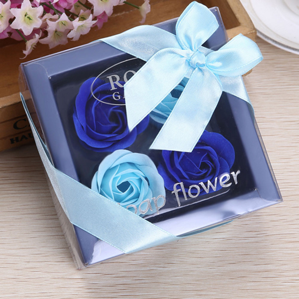 Valentine'S Gift Ideas
 Romantic 4 Slots Flower Rose Box Soap Flower Valentine s