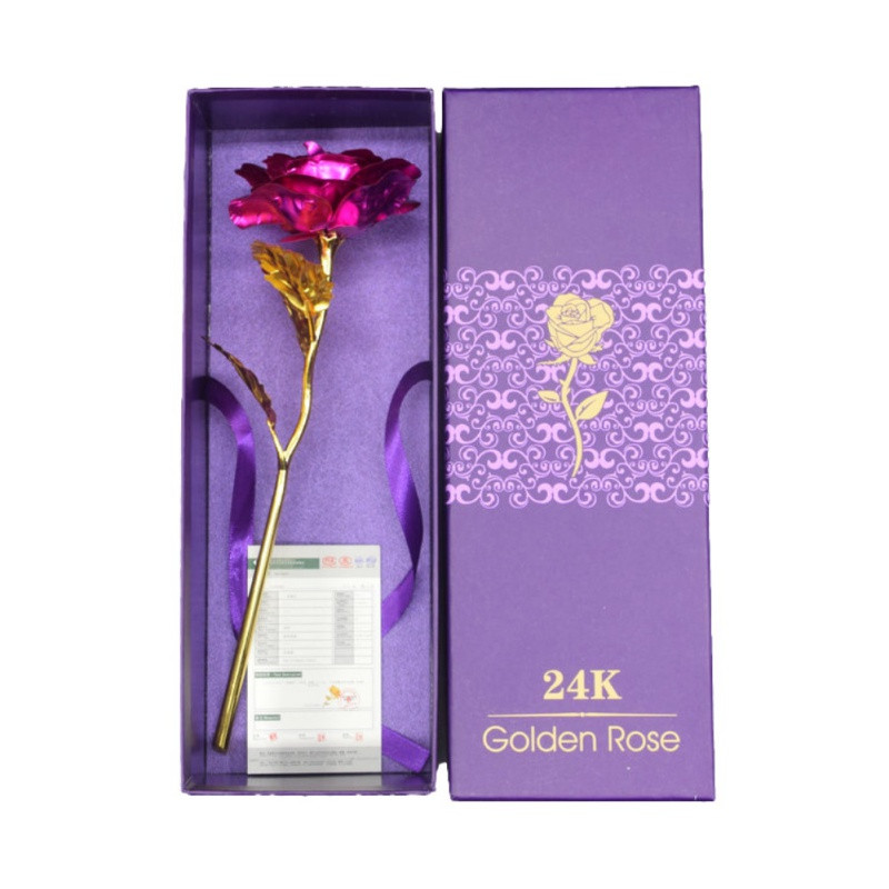 Valentine'S Gift Ideas
 Romantic Forever Love Rose 24K Gold Plated Flower