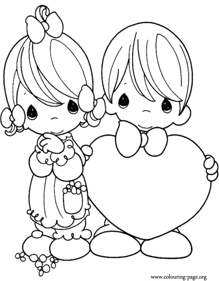 Valentines Coloring Coloring Pages Boys
 Valentine s Day Kids on Valentine s Day coloring page