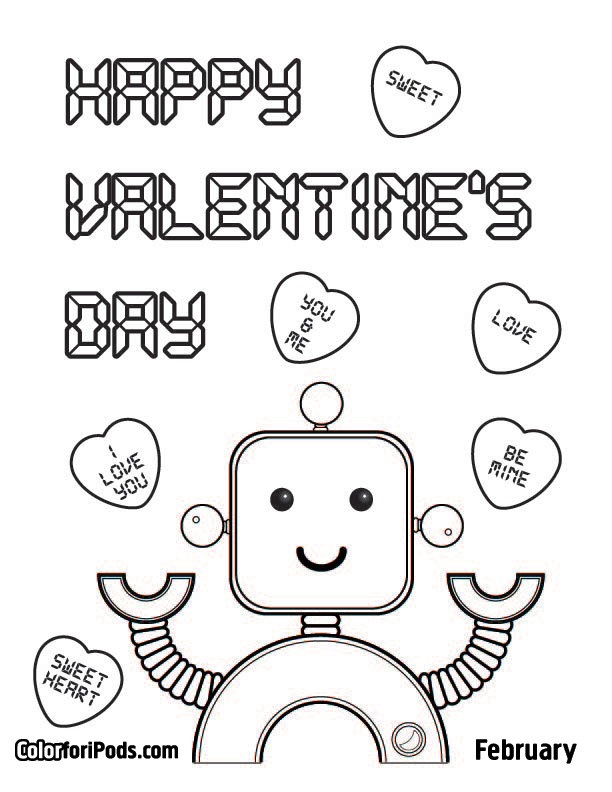 Valentines Coloring Coloring Pages Boys
 Valentines Activities for Kids