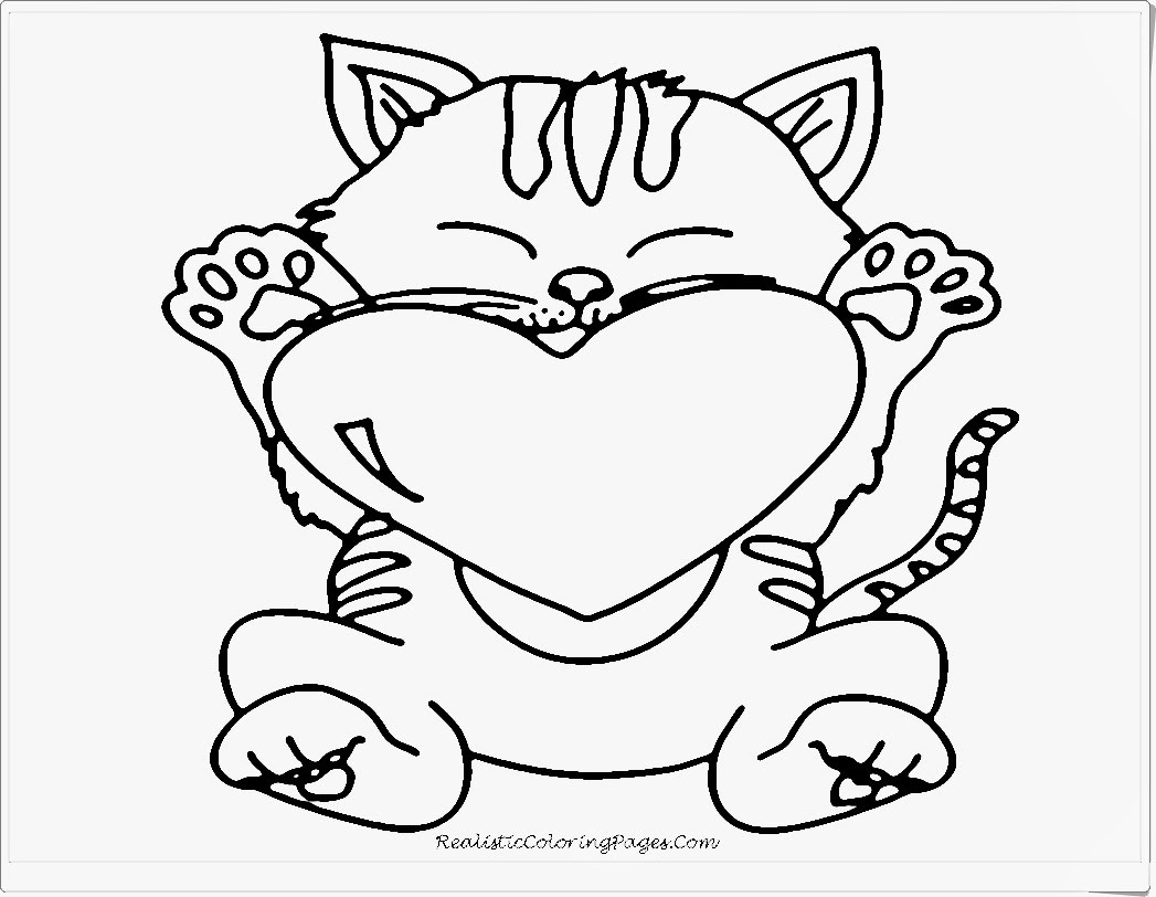 Valentines Coloring Pages For Girls
 Valentine Animal Coloring Pages