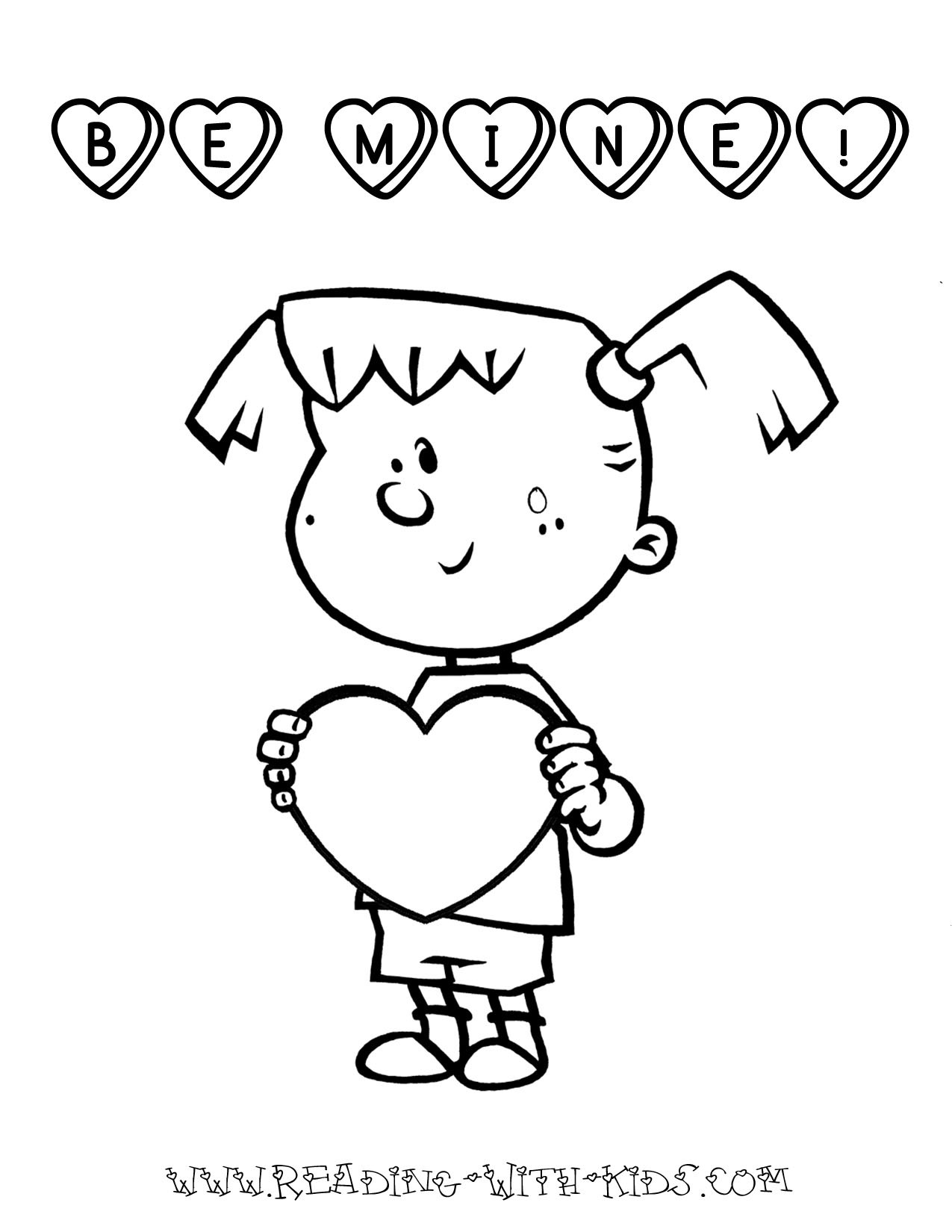 Valentines Coloring Pages For Girls
 Valentine s Day