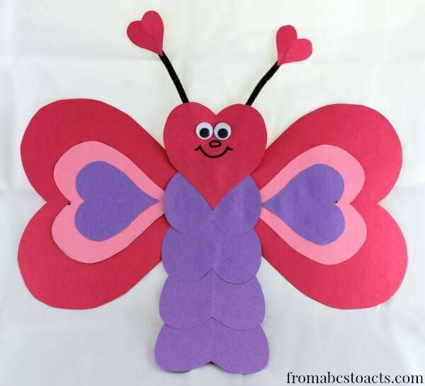 Valentines Craft Ideas For Preschoolers
 Valentine Crafts for Kids Heart Shaped Butterfly