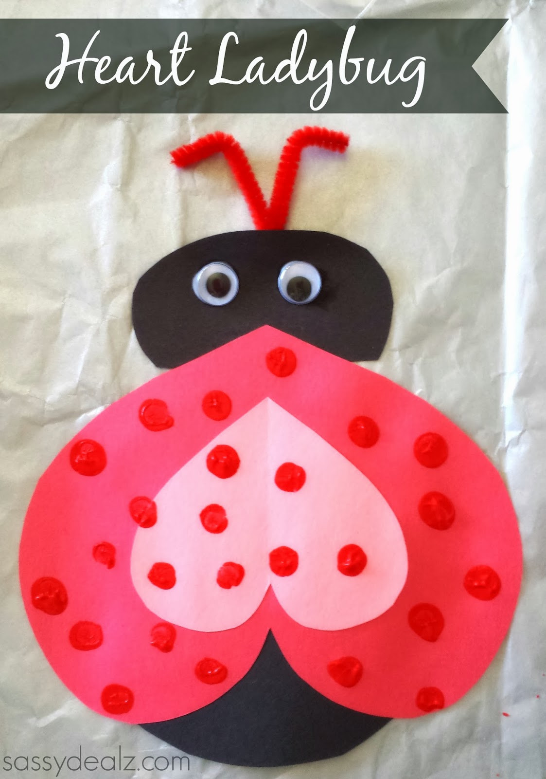 Valentines Craft Ideas For Toddlers
 Heart Ladybug Valentines Day Craft For Kids Crafty Morning