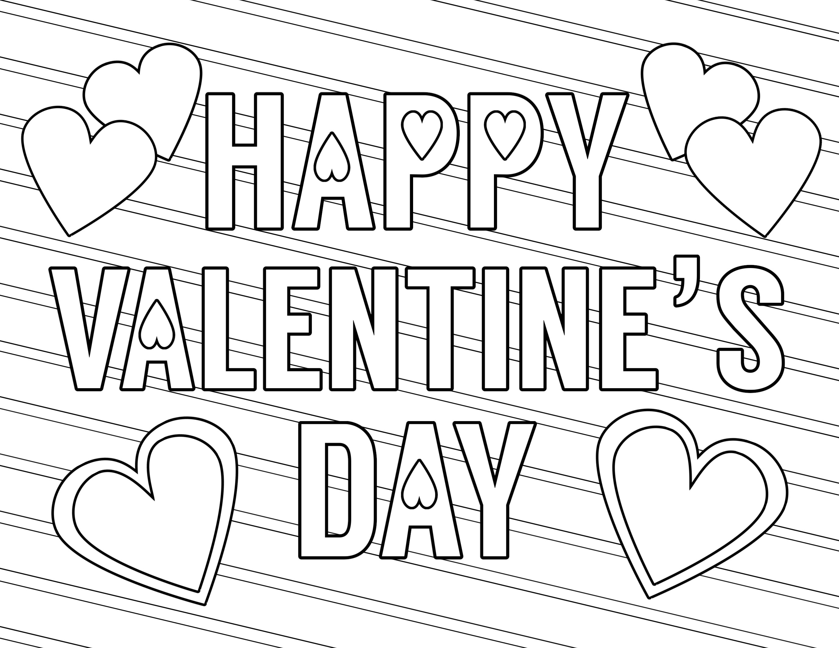 Valentines Day Printable Coloring Pages
 Free Printable Valentine Coloring Pages Paper Trail Design