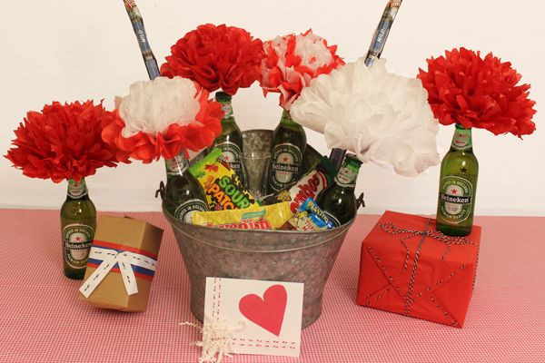 Valentines Gift Basket Ideas For Him
 DIY Valentine Gift Ideas for Him The Man Bouquet